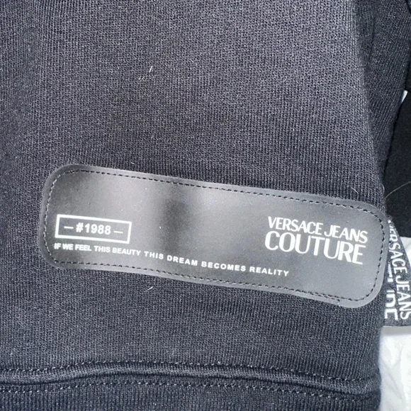 Versace Jeans Couture Black Sweatshirt with Patch - Picture 4 of 9